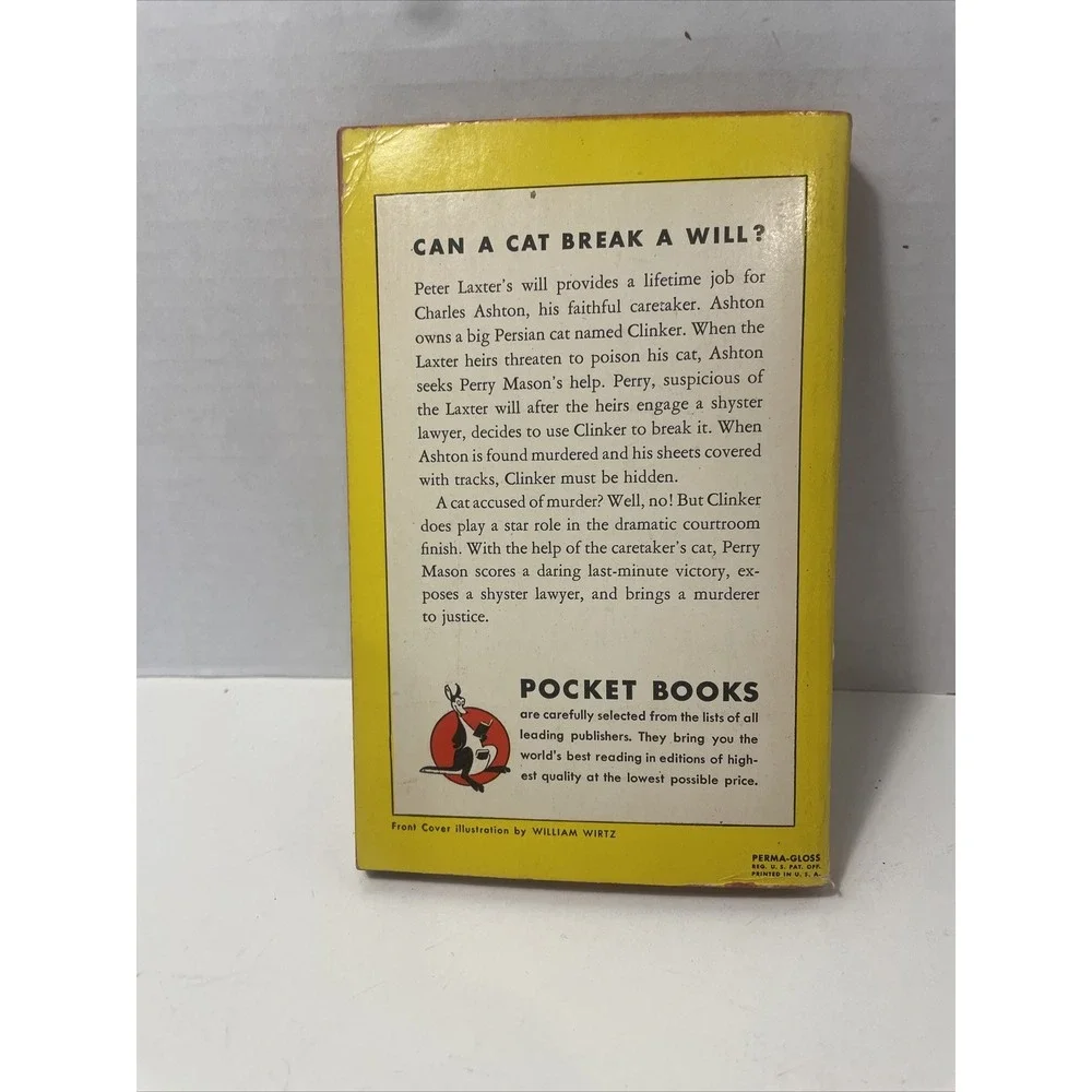PERRY MASON: CASE OF CARETAKER'S CAT by ERLE GARDNER 1948 Pb